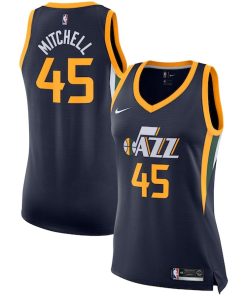 Donovan Mitchell Utah Jazz Nike Women's Swingman Jersey - Icon Edition - Navy