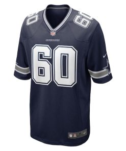 Alternative view of Tyler Guyton Dallas Cowboys Nike 2024 NFL Draft First Round Pick Player Game Jersey - Navy
