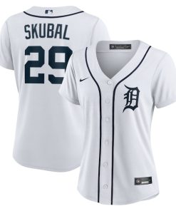 Tarik Skubal Detroit Tigers Nike Women's Home Replica Player Jersey - White