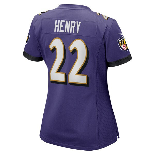 Derrick Henry Baltimore Ravens Nike Women's Game Player Jersey - Purple - Image 3