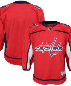 Washington Capitals Youth Home Blank Premier Jersey - Red