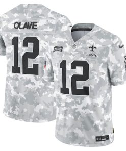 Chris Olave New Orleans Saints Nike 2024 Salute to Service Limited Jersey - Arctic Camo