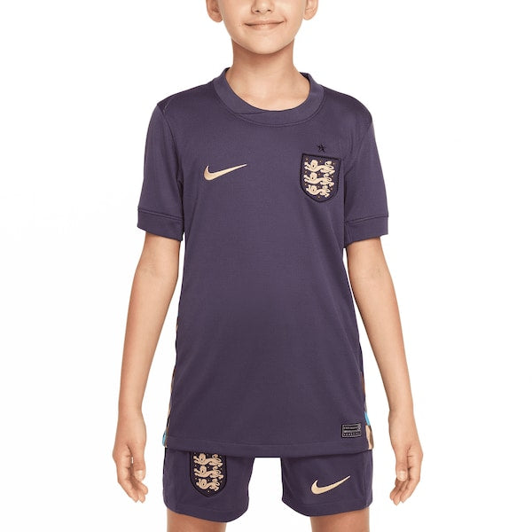 England National Team Nike Youth 2024 Away Replica Blank Jersey - Purple - Image 4