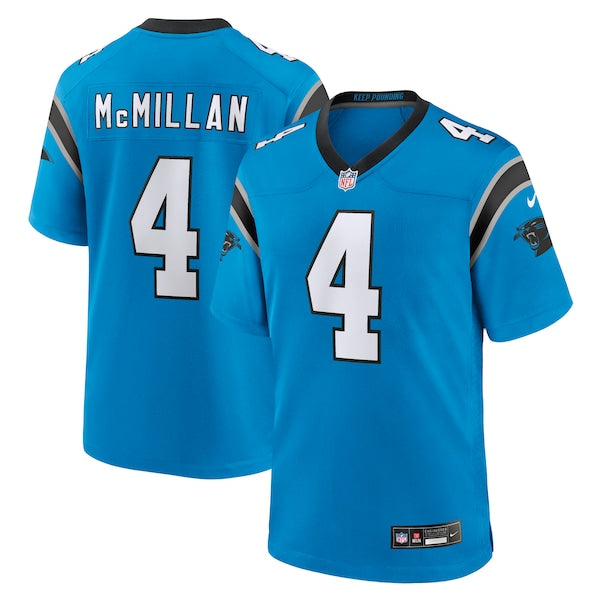 Tetairoa McMillan Carolina Panthers Nike Alternate Game Jersey - Blue/Black - Image 3