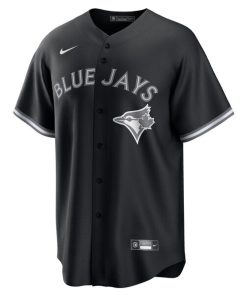Alternative view of Vladimir Guerrero Jr. Toronto Blue Jays Nike Lights Out Replica Player Jersey - Black