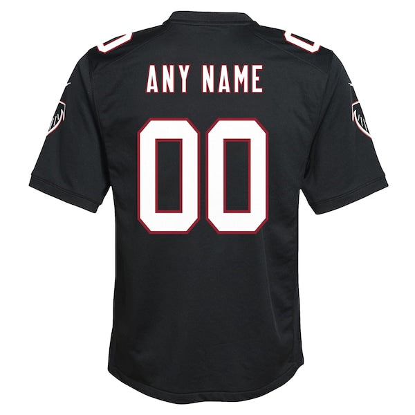 Atlanta Falcons Nike Youth Throwback Custom Game Jersey - Black - Image 3