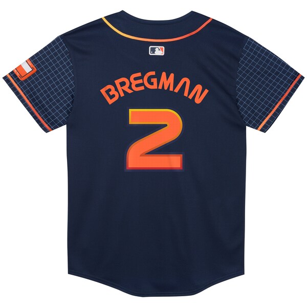 Alex Bregman Houston Astros Nike Preschool City Connect Limited Player Jersey - Navy - Image 3