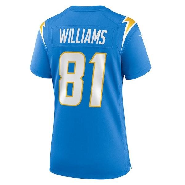 Mike Williams Los Angeles Chargers Nike Women's Team Game Jersey - Powder Blue - Image 6