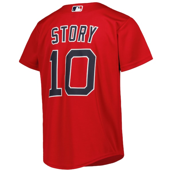 Trevor Story Boston Red Sox Nike Youth Alternate Replica Player Jersey - Red/White - Image 4