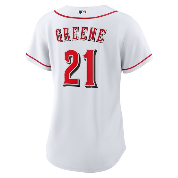 Hunter Greene Cincinnati Reds Nike Women's Home Replica Jersey - White - Image 3