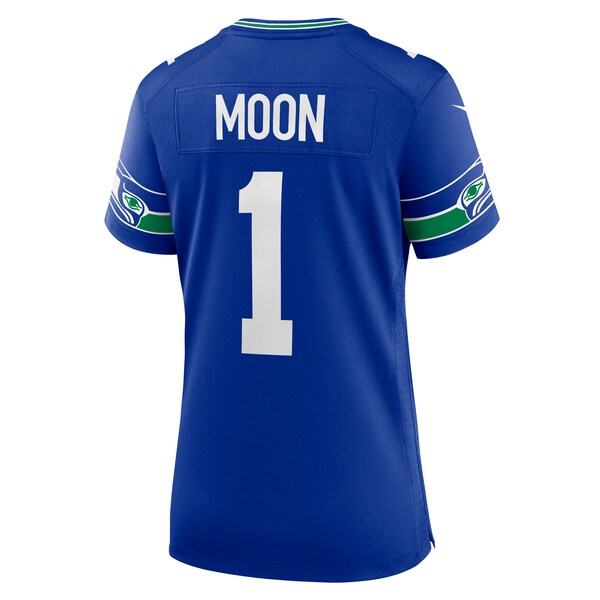 Warren Moon Seattle Seahawks Nike Women's Throwback Retired Player Game Jersey - Royal/Navy - Image 6
