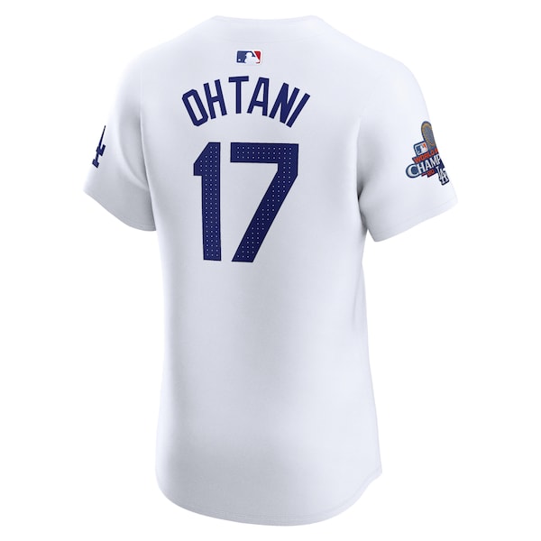 Shohei Ohtani Los Angeles Dodgers Nike 2024 World Series Champions Home Elite Player Jersey - White - Image 3