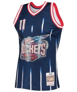 Alternative view of Yao Ming Houston Rockets 2002/03 Hardwood Classics NBA 75th Anniversary Diamond Swingman Jersey - Navy