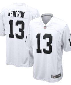 Alternative view of Hunter Renfrow Las Vegas Raiders Nike Game Player Jersey - White/Black