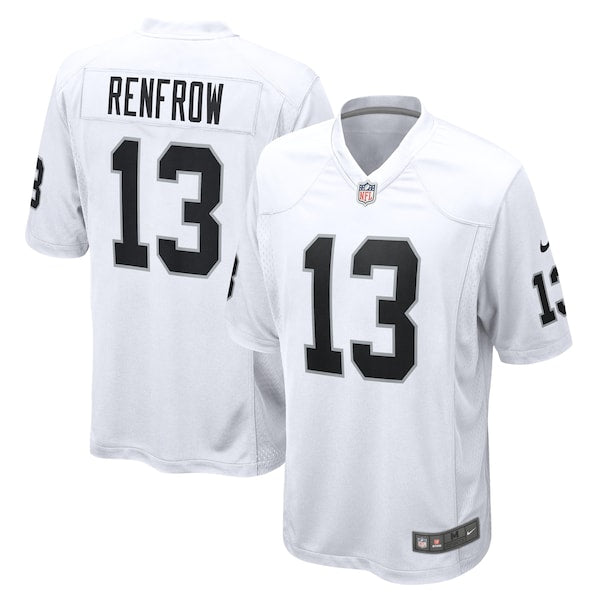Hunter Renfrow Las Vegas Raiders Nike Game Player Jersey - White/Black - Image 2