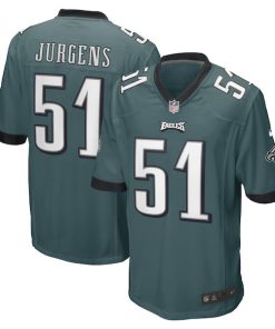 Cam Jurgens Philadelphia Eagles Nike Game Player Jersey - Midnight Green