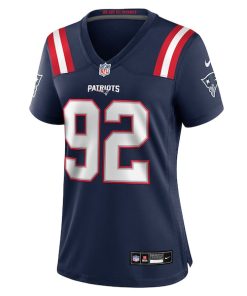 Alternative view of Joshua Farmer New England Patriots Nike Women's Team Game Jersey -  Navy