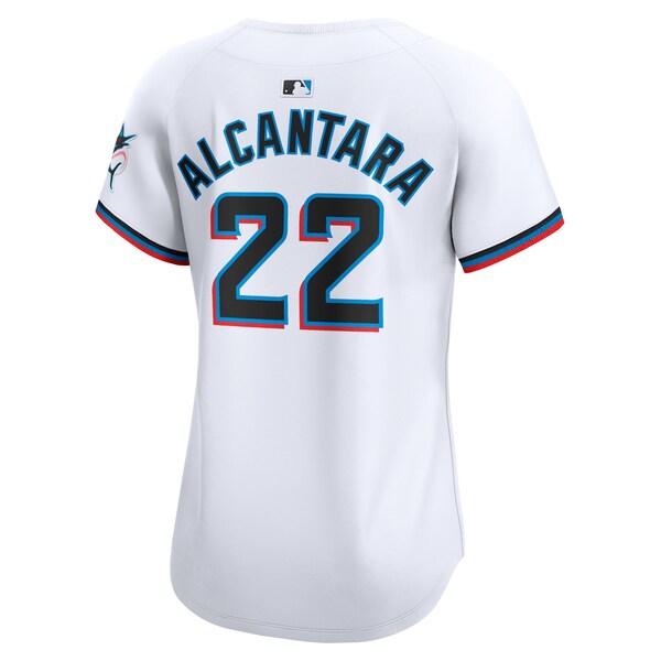 Sandy Alcantara Miami Marlins Nike Women's Home Limited Player Jersey?ยจC White - Image 3