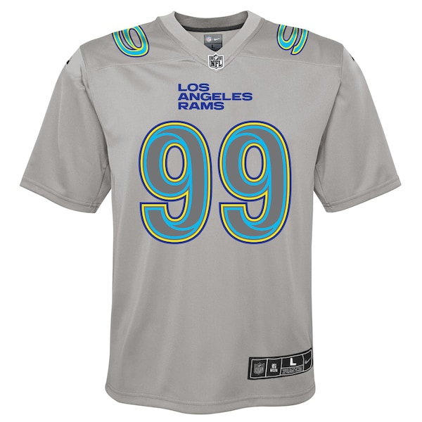 Aaron Donald Los Angeles Rams Nike Youth Atmosphere Game Jersey - Gray - Image 2