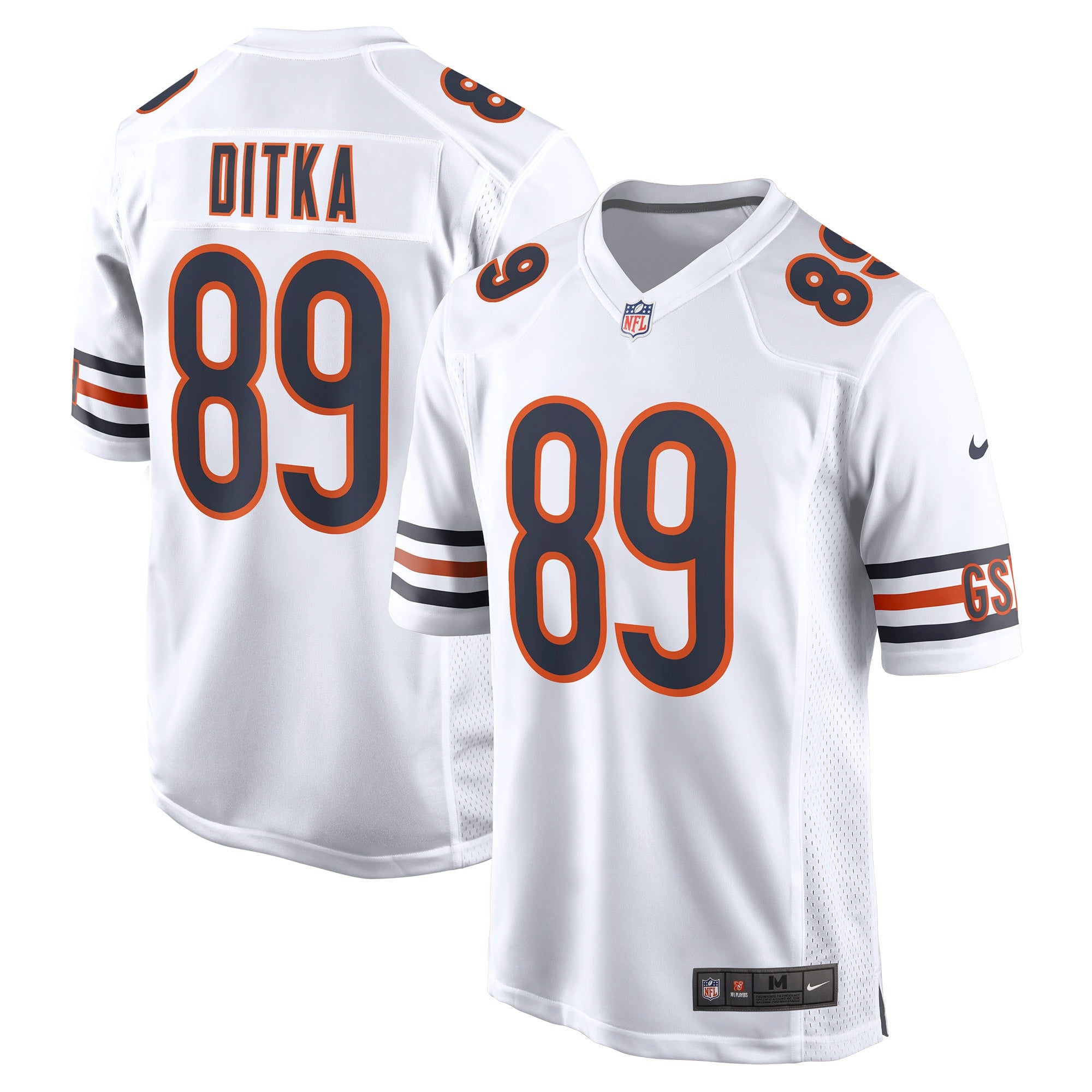 Mike Ditka Chicago Bears Nike Retired Player Jersey - Orange/Navy/White - Image 8