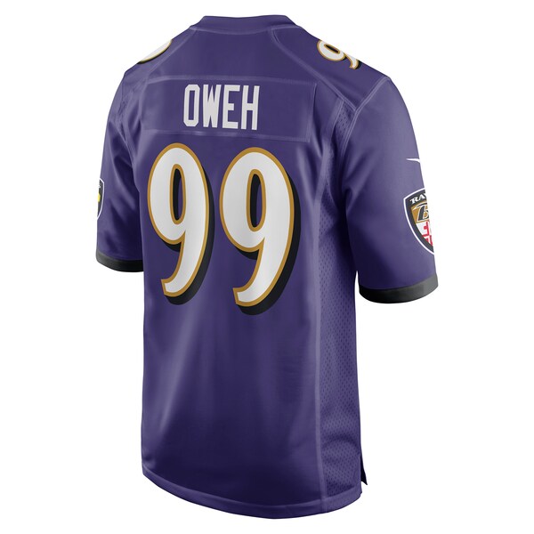 Odafe Oweh Baltimore Ravens Nike Game Player Jersey - Purple - Image 3
