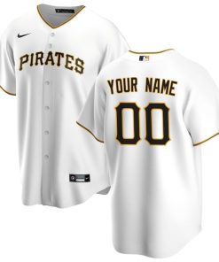 Pittsburgh Pirates Nike Home Replica Custom Jersey - White