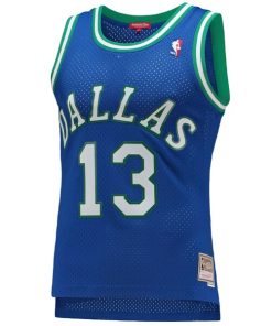 Alternative view of Steve Nash Dallas Mavericks Women's 1998/99 Hardwood Classics Swingman Jersey - Blue