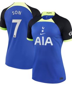 Son Heung-min Tottenham Hotspur Nike Women's 2022/23 Away Breathe Stadium Replica Player Jersey - Blue