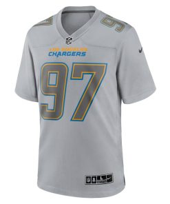 Alternative view of Joey Bosa Los Angeles Chargers Nike Atmosphere Fashion Game Jersey - Gray