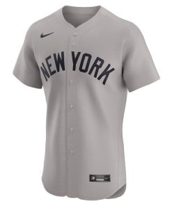 Alternative view of New York Yankees Nike Road Elite Jersey - Gray