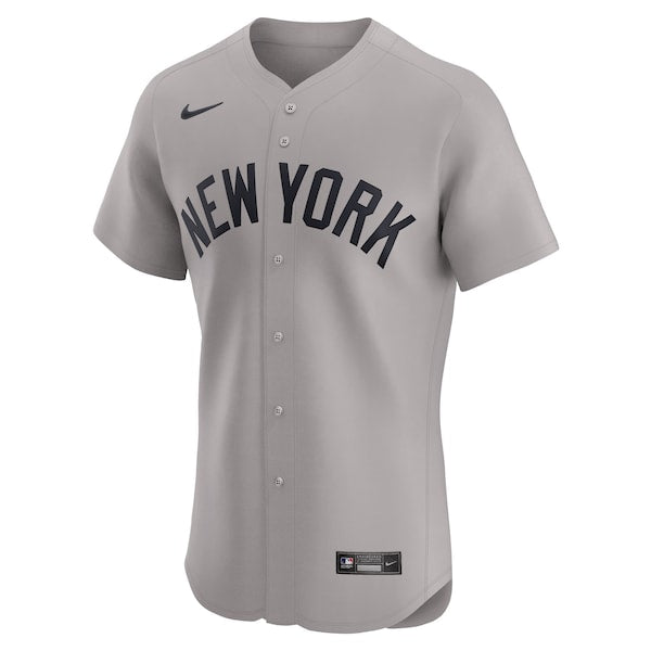 New York Yankees Nike Road Elite Jersey - Gray - Image 2