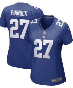 Jason Pinnock New York Giants Nike Women's Game Player Jersey - Royal
