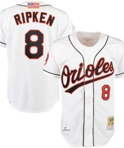 Cal Ripken Baltimore Orioles Home Authentic Jersey - White