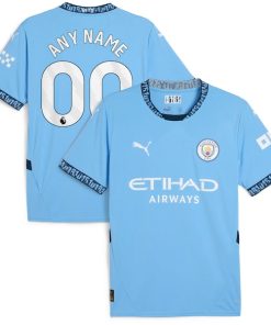 Manchester City Puma 2024/25 Home Replica Custom Jersey - Light Blue