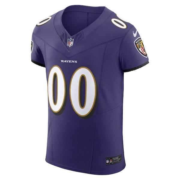 Baltimore Ravens Nike Vapor F.U.S.E. Elite Custom Jersey - Purple - Image 2