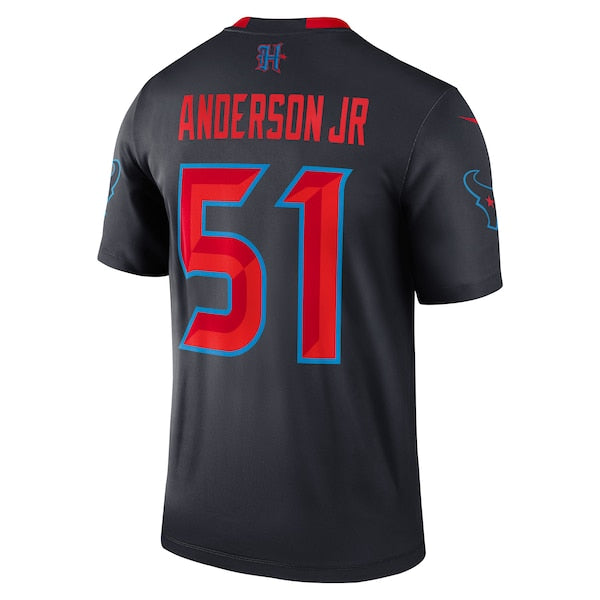 Will Anderson Jr. Houston Texans Nike Alternate Legend Player Performance Top - Navy/Red - Image 4