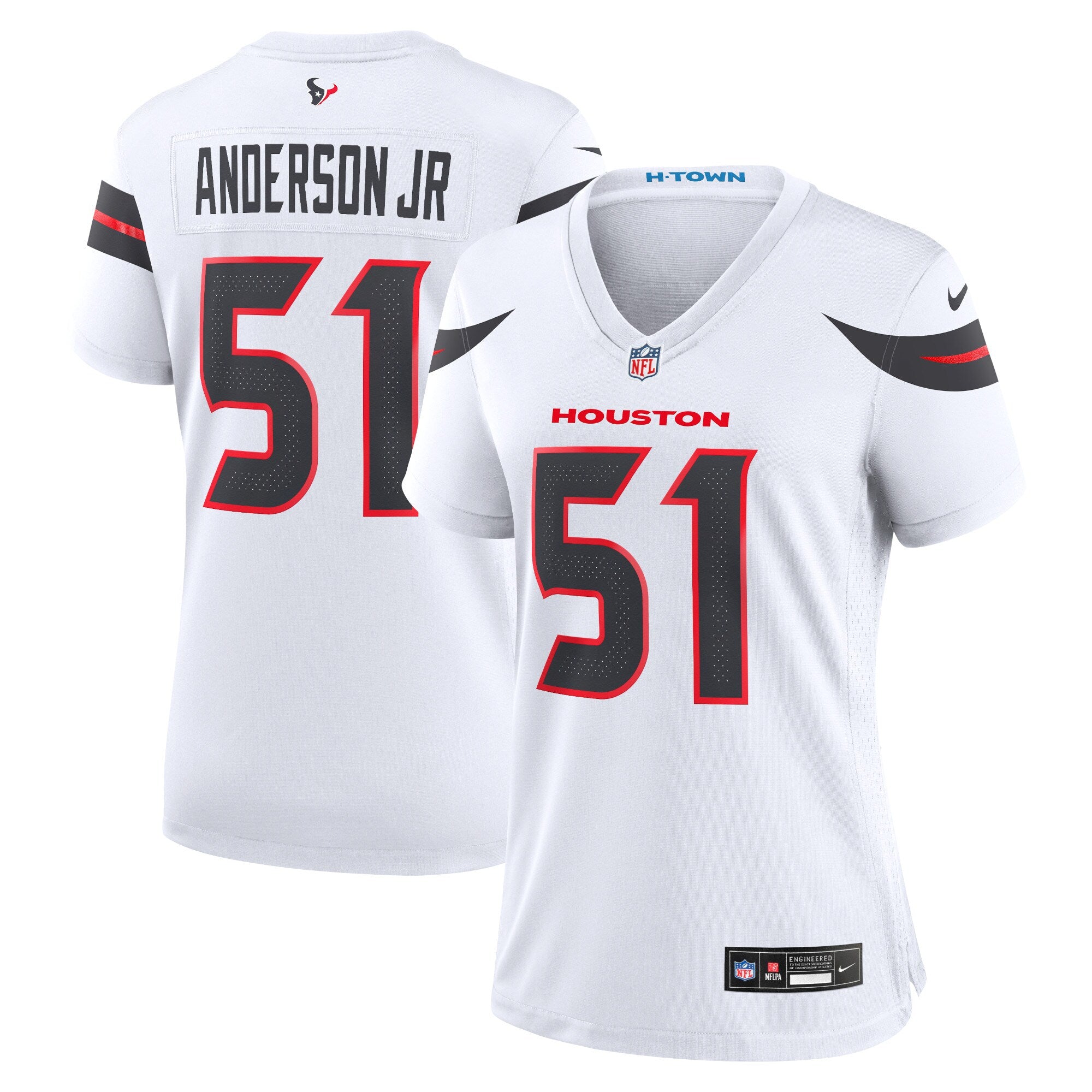 Will Anderson Jr. Houston Texans Nike Women's Game Jersey - Navy/Red/White - Image 6