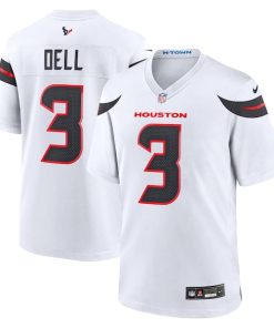 Tank Dell Houston Texans Nike Game Jersey -  White/Red/Navy