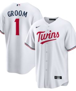 Minnesota Twins Nike #1 Groom Home Replica Jersey - White