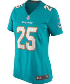 Alternative view of Xavien Howard Miami Dolphins Nike Women's Game Jersey - Aqua