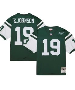Alternative view of Keyshawn Johnson New York Jets Legacy Replica Jersey - Green
