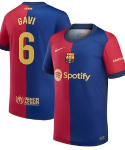 Gavi Barcelona Nike Youth 2024/25 Home Replica Player Jersey - Royal