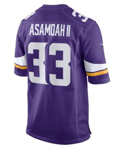 Alternative view of Brian Asamoah Minnesota Vikings Nike Player Game Jersey - Purple