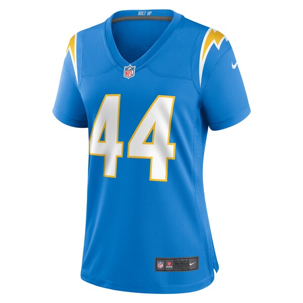 Tanner Muse Los Angeles Chargers Nike Women's Team Game Jersey - Powder Blue - Image 2
