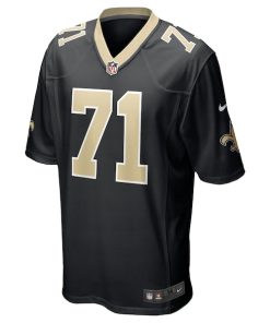 Alternative view of Ryan Ramczyk New Orleans Saints Nike Game Jersey - Black