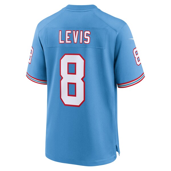 Will Levis Tennessee Titans Nike Oilers Throwback Player Game Jersey - Light Blue - Image 3