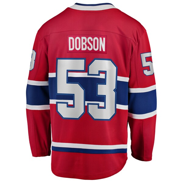Noah Dobson Montreal Canadiens Home Breakaway Jersey - Red - Image 3