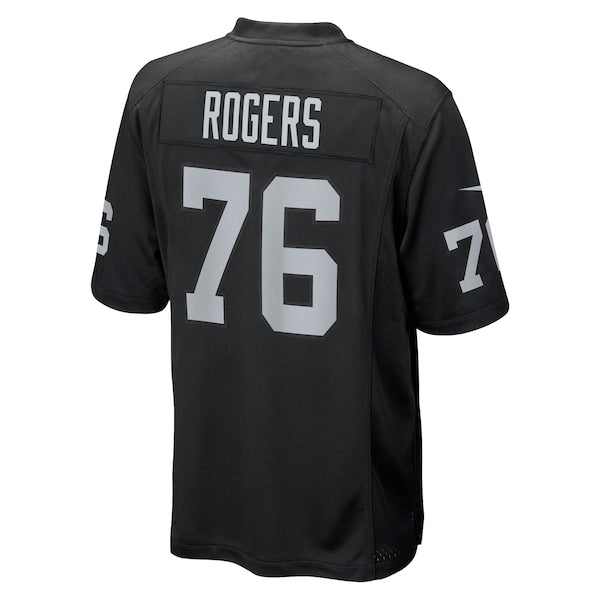 Caleb Rogers Las Vegas Raiders Nike Team Game Jersey - Black - Image 3