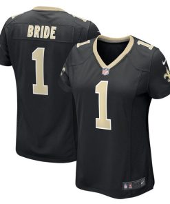 Number 1 Bride New Orleans Saints Nike Women's Game Jersey - Black