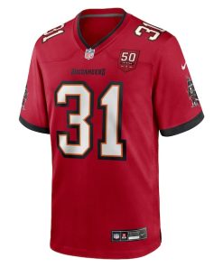 Alternative view of Antoine Winfield Jr. Tampa Bay Buccaneers Nike 50th Season Team Game Jersey - Red